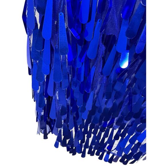 Mariandree Gaitan Grettel Skirt Sequin Embellished Evening Statement Blue Sz XS - Picture 8 of 9